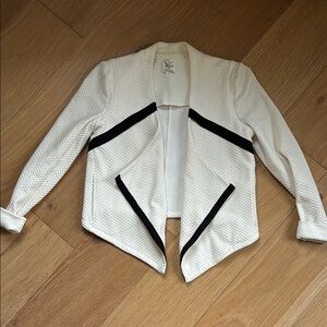 Stylish Cream and Black Women's Jacket